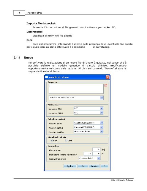 Manuale utente SPW - GeoStru Software