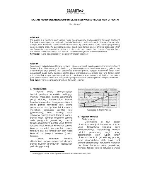 kajian hidro-oseanografi untuk deteksi proses ... - jurnalsmartek