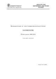 Kommentiertes Vorlesungsverzeichnis WS 09 10 - Mathematisches ...