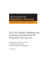 Worcester City - Worcestershire Regulatory Services