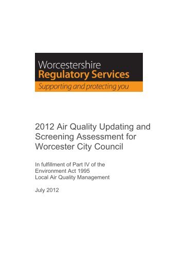 Worcester City - Worcestershire Regulatory Services