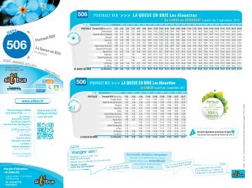 Fiche horaires - Vianavigo