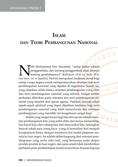 islam - Democracy Project