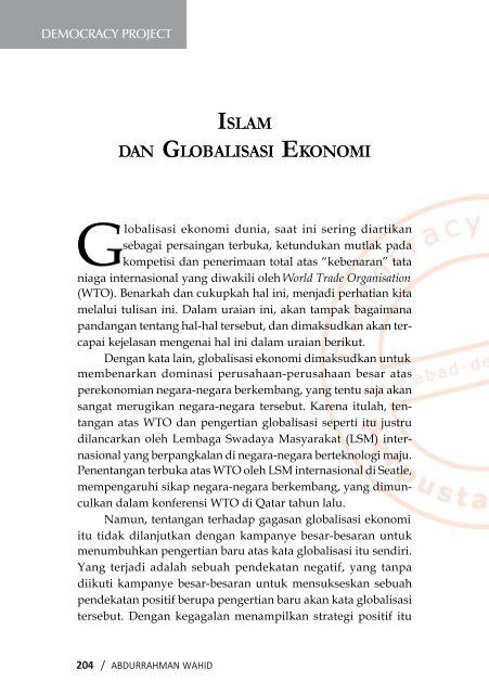 islam - Democracy Project