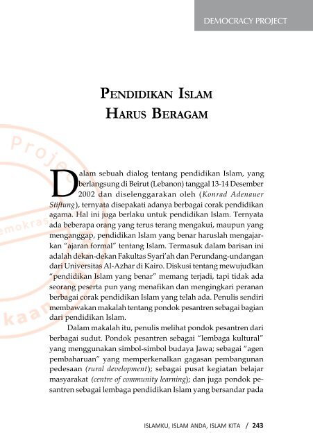 islam - Democracy Project