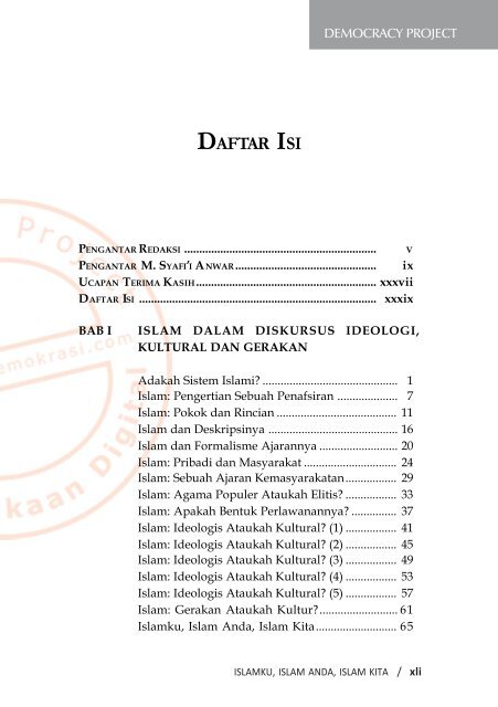 islam - Democracy Project