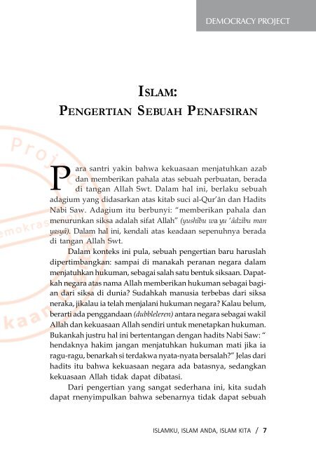 islam - Democracy Project