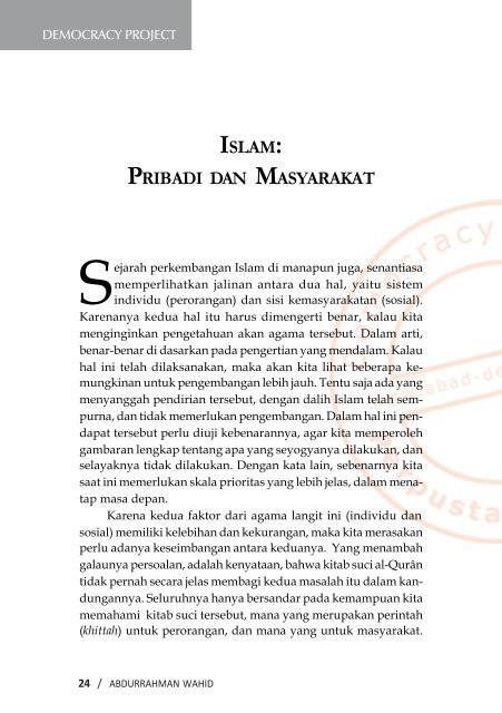 islam - Democracy Project