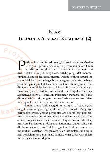 islam - Democracy Project