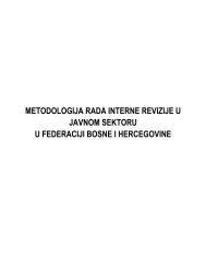 metodologija rada interne revizije u javnom sektoru u federaciji ...