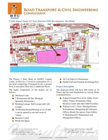 Traffic Impact Study of 3 Stars Hotel for MBT Development ... - RTC