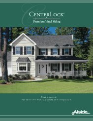 CenterLock Premium Vinyl Siding - Alside