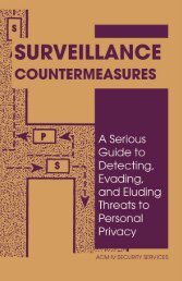 Surveillance Countermeasures: A Serious Guide to ... - Paladin Press