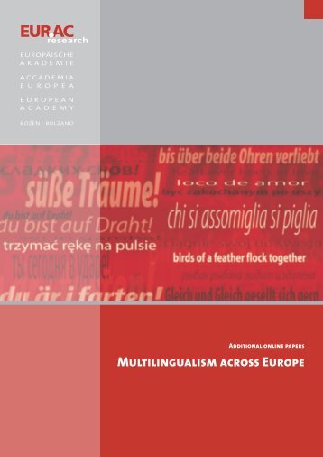 Multilingualism across Europe - EURAC