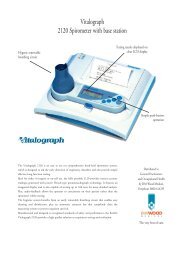 Vitalograph 2120 Spirometer with base station - DM Wood Medical