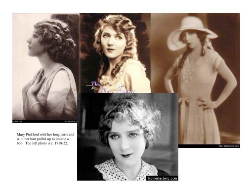 Longer hairstyles from the early 1920s