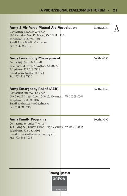 2008 EXHIBITOR CATALOG - Annual Meeting Exhibitor Catalog Entry