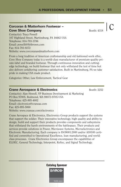 2008 EXHIBITOR CATALOG - Annual Meeting Exhibitor Catalog Entry