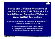 Stress and Diffusion Resistance of Low Temperature ... - Sematech