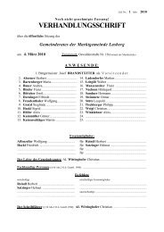 1. Gemeinderatssitzung vom 4. März 2010 (319 KB) - .PDF - Lasberg