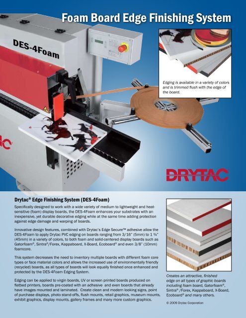 Des-4 Foam Brochure - Drytac