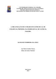 A organizaÃ§Ã£o do cuidado em saÃºde bucal de cidades da primeira ...