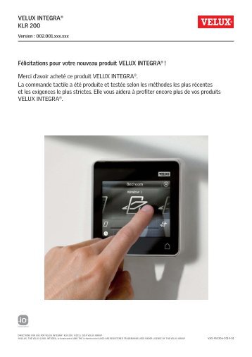 Type KLR 200 - Velux