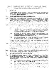 terms of reference and procedures of the agents panels of the ...