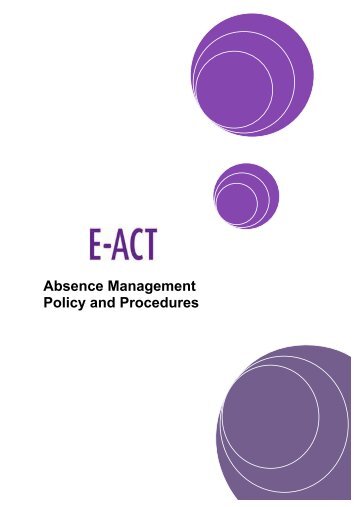 EACT Absence management policy and procedures - NASUWT