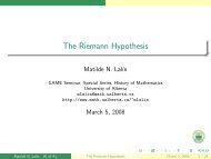 The Riemann Hypothesis