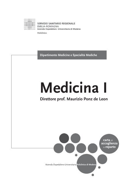 Direttore prof. Maurizio Ponz de Leon - Policlinico di Modena