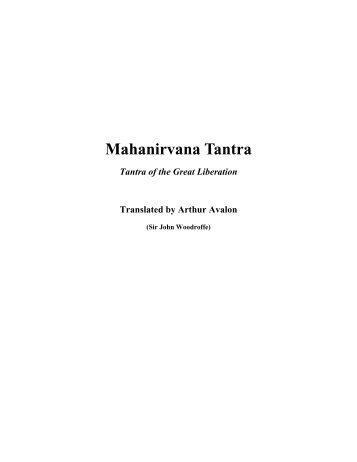 Mahanirvana Tantra - HolyBooks.com