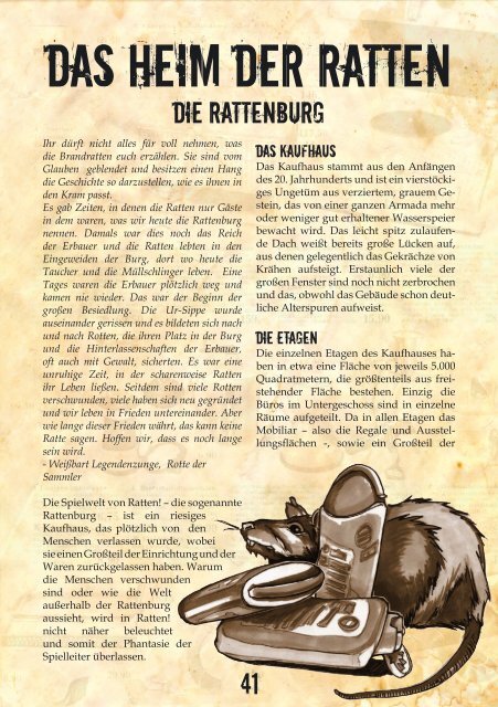 Ratten Regelwerk - Rollenspiel-Almanach