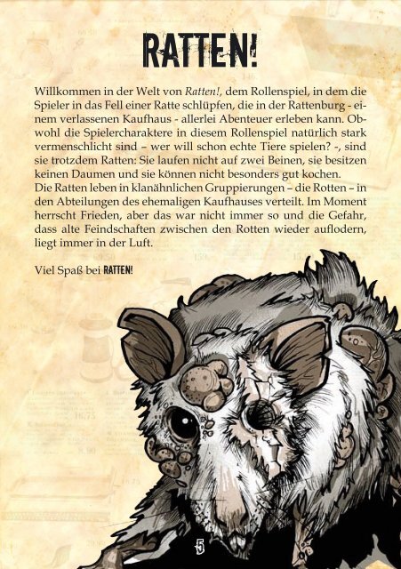 Ratten Regelwerk - Rollenspiel-Almanach