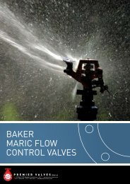 Baker maric flow control valves - Premier Valves