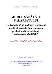 ghidul sănătăţii salariatului - Agenţia Europeană pentru Securitate şi ...