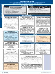 May 2013 Classifieds - Oral Health Journal