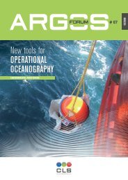 New tools for OPERATIONAL OCEANOGRAPHY - Argos