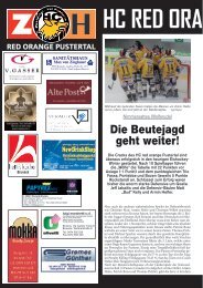 Die Beutejagd geht weiter! - Downloads - HC Pustertal