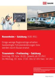 Rosenheim â Salzburg Traunstein â Freilassing â Salzburg ... - ÃBB