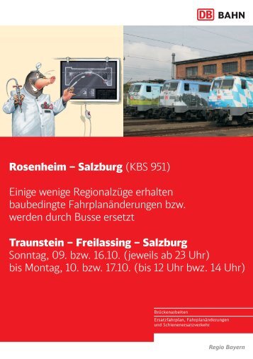 Rosenheim â Salzburg Traunstein â Freilassing â Salzburg ... - ÃBB