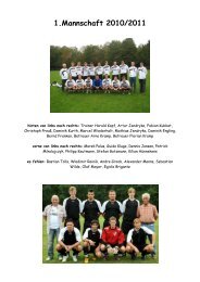 1.Mannschaft 2010/2011