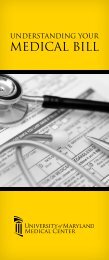 Understanding Your Medical Bill (PDF) - University of Maryland ...
