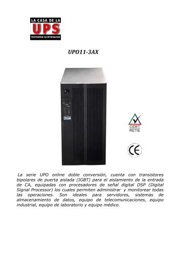 files/UPO 11-3AX.pdf - La Casa de la UPS