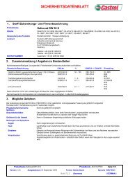 CASTROL SDB SafeCoat DW 30 X 2005-09 (PDF) - Korb ...