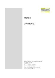 Manual UFMBasic - Promess Gesellschaft fÃ¼r Montage