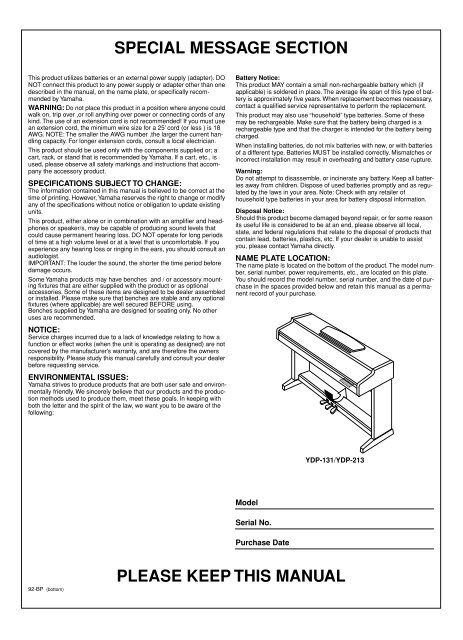 DIGITAL PIANO - MIDI Manuals