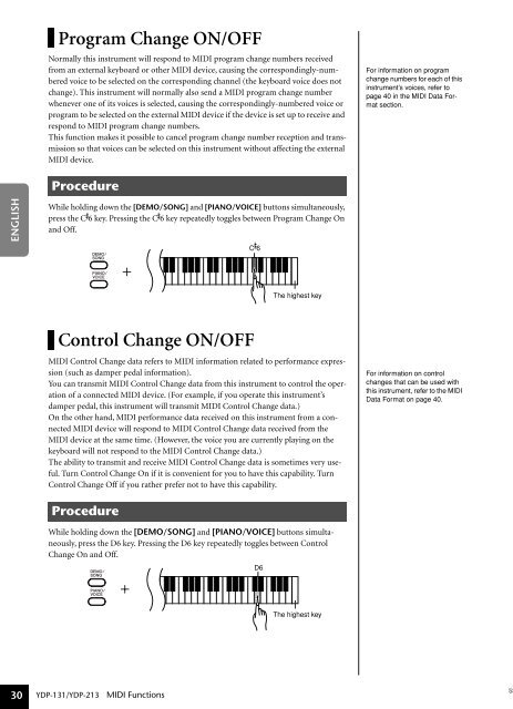 DIGITAL PIANO - MIDI Manuals