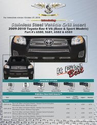 2009-2010 Toyota RAV 4 V6 (Base & Sport Models) - Cloud-Rider