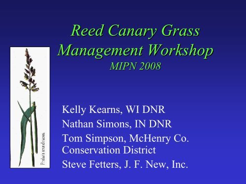 Reed Canary Grass Management Workshop